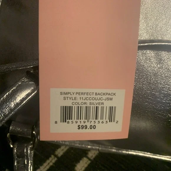 NEW Juicy Couture Mini Metallic Backpack,  NWT - Picture 3 of 10